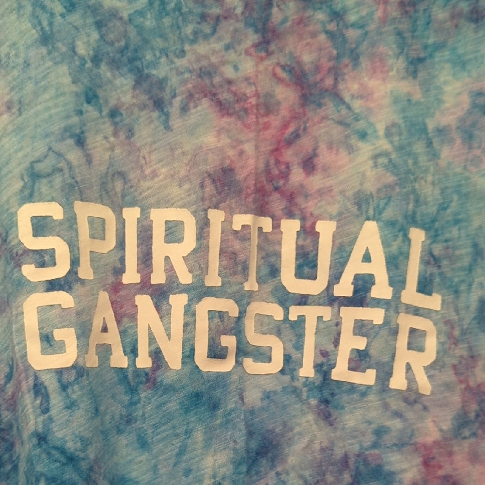 Spiritual Gangster Blue and Purple Tie Dye Tank Size Large - Picture 2 of 12